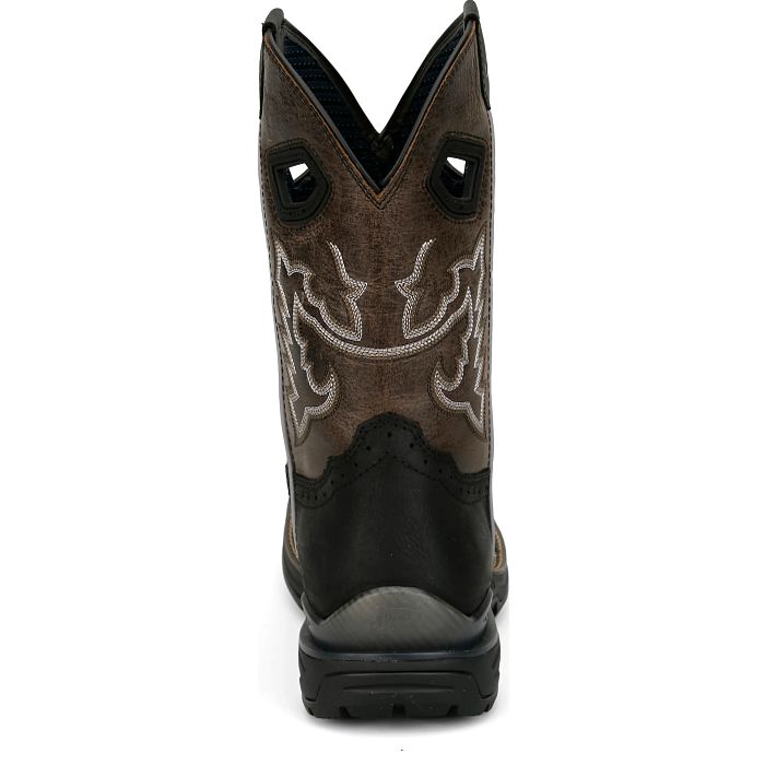 Justin Mens Chase 11" Black Water Buffalo (Composite Toe)